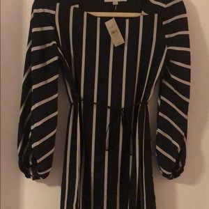 Loft petite striped dress